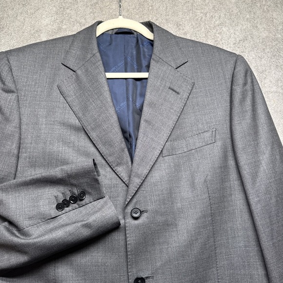 Patrick Hellmann Loro Piana Super 130s‎ Black Wool Blazer 42R US Sport Coat